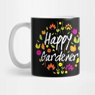 Happy Gardener Floral Decorative Theme Mug